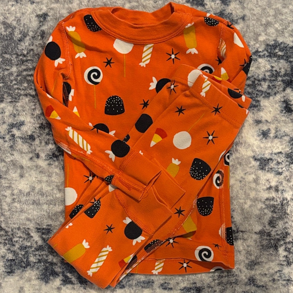 Hanna Andersson Orange Kids Pajama Set